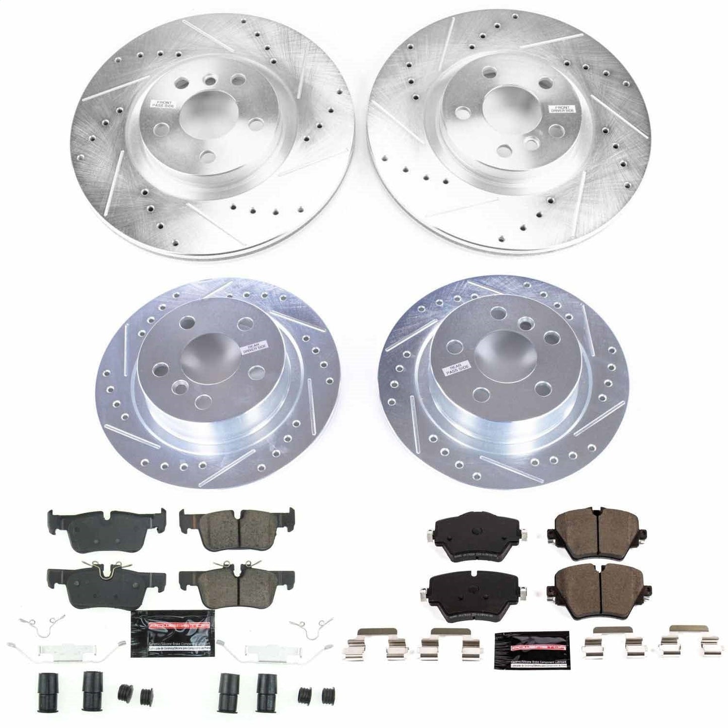 PowerStop Front & Rear Z23 Evolution Sport Brake Kit | Mini Cooper Countryman (17-19) (K8356)