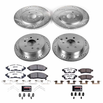 PowerStop Front & Rear Z36 Truck & Tow Brake Kit | Nissan Frontier (19) (K8358-36)
