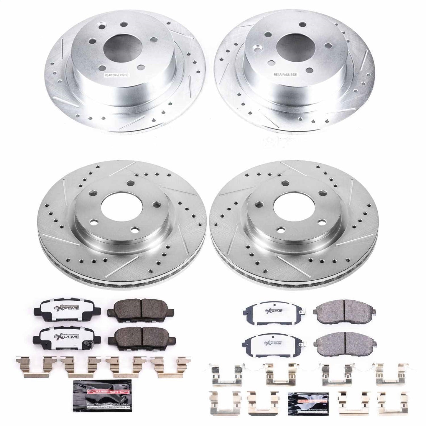 PowerStop Front & Rear Z26 Street Warrior Brake Kit | Nissan Sentra (19) (K8359-26)