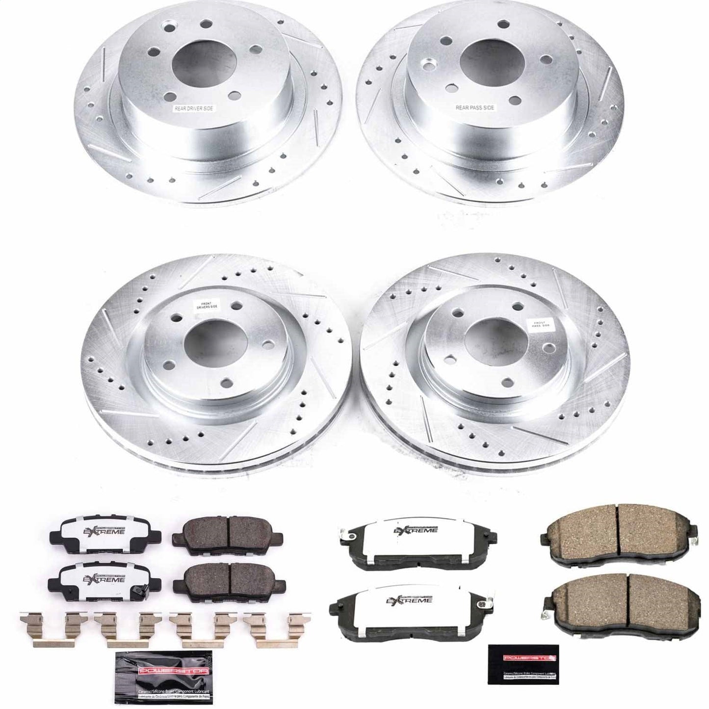 PowerStop Front & Rear Z26 Street Warrior Brake Kit | Nissan Sentra (19) (K8360-26)
