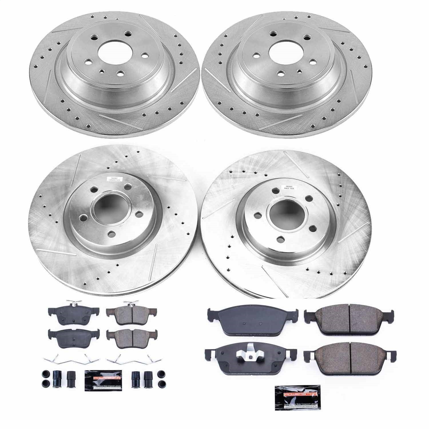PowerStop Front & Rear Z23 Evolution Sport Brake Kit | Lincoln MKC (17-19) (K8390)