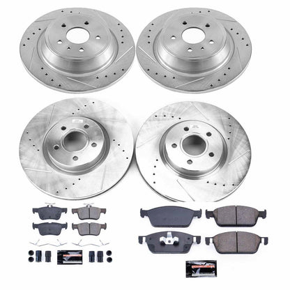 PowerStop Front & Rear Z23 Evolution Sport Brake Kit | Lincoln MKC (17-19) (K8390)