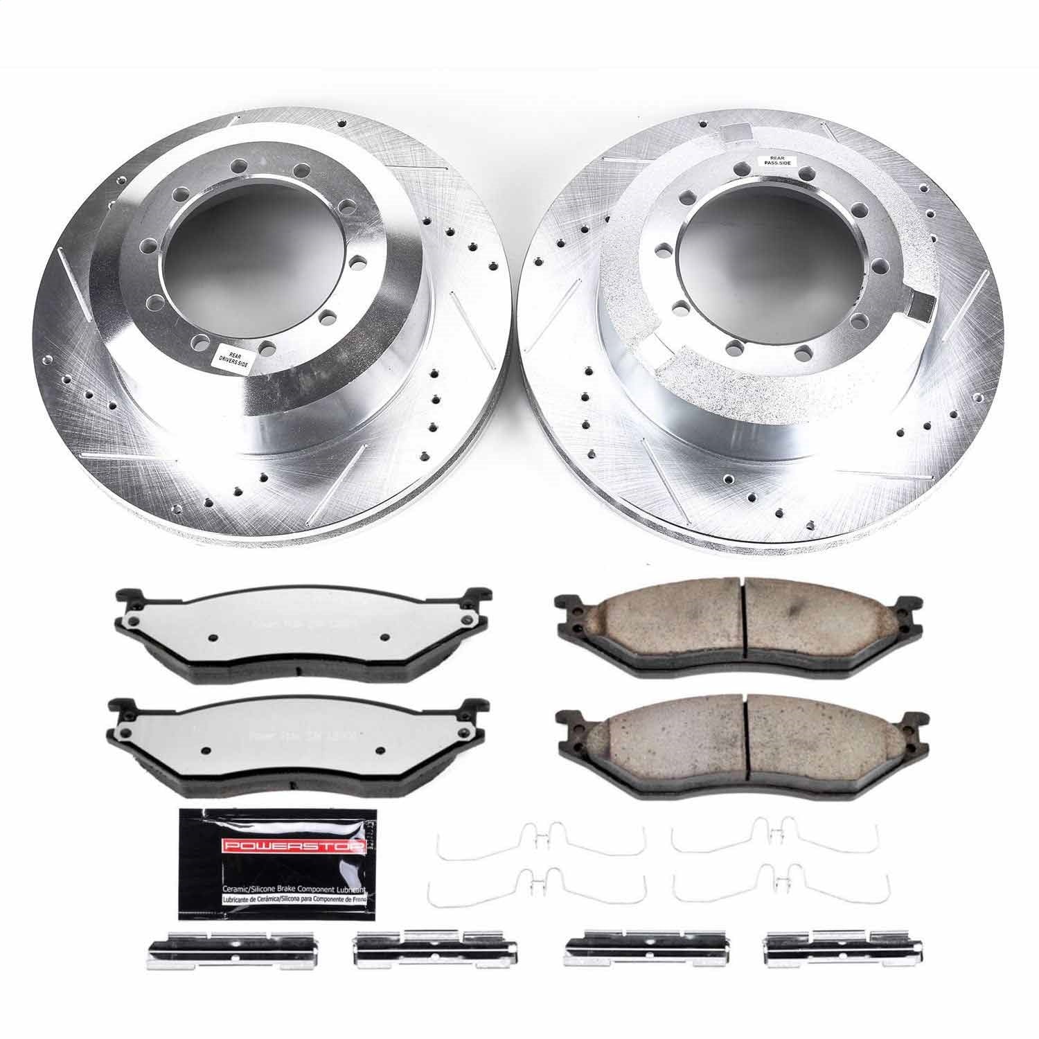 PowerStop Front and Rear Z36 Truck & Tow Brake Kit | Ford LCF (06-09) (K8395-36)