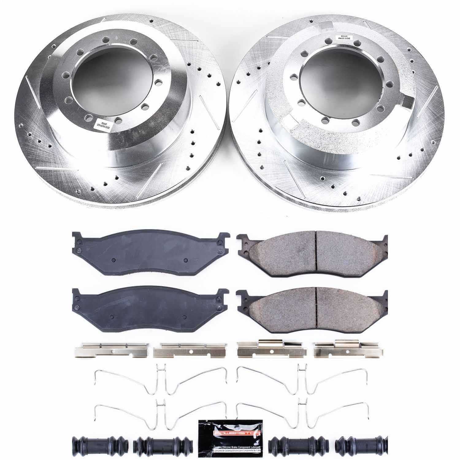 PowerStop Front & Rear Z23 Evolution Brake Kit | Ford LCF (06-09) (K8395)