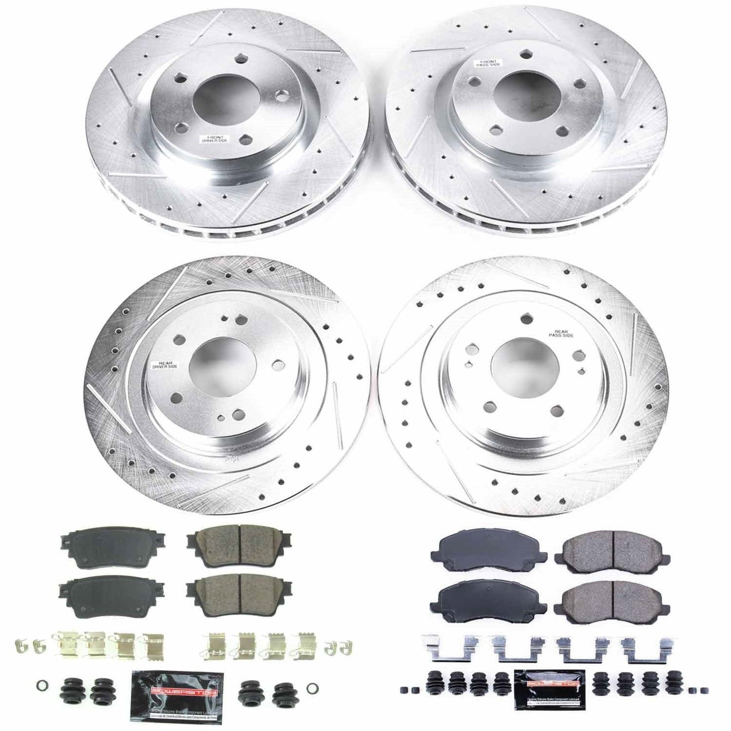 PowerStop Front & Rear Z23 Evolution Sport Brake Kit | Mitsubishi Outlander (17-19) (K8397)