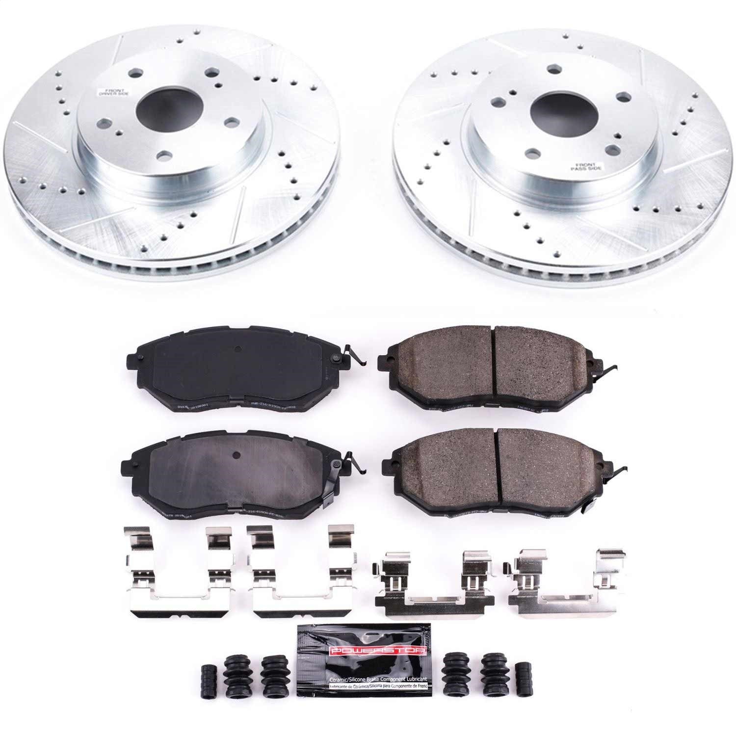 PowerStop Front Z23 Evolution Sport Brake Kit | Subaru Legacy 2015 (K8404)