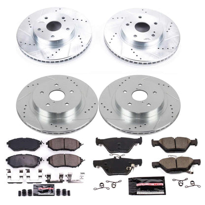PowerStop Front & Rear Z23 Evolution Sport Brake Kit | Subaru Legacy (15) (K8405)