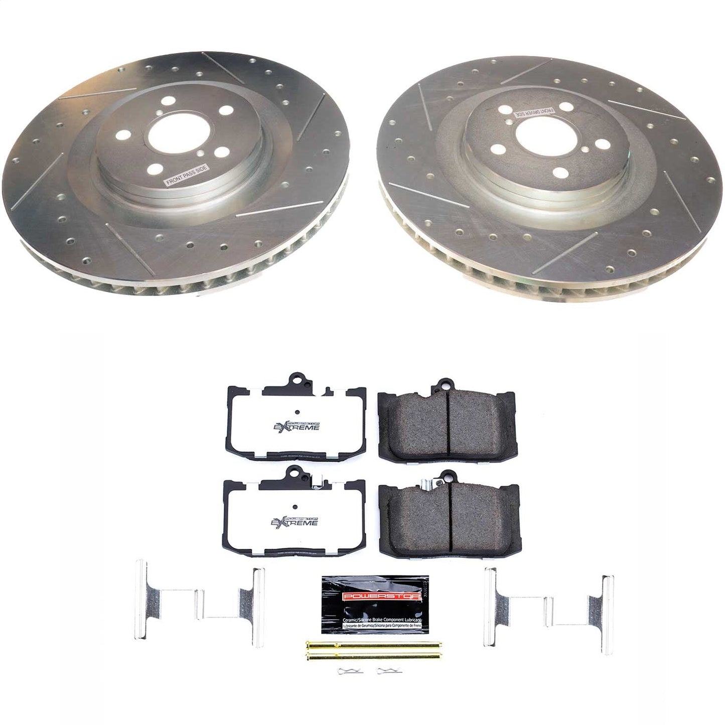 PowerStop Front Z26 Street Warrior Brake Kit | Lexus GS350 (13-19) (K8418-26)