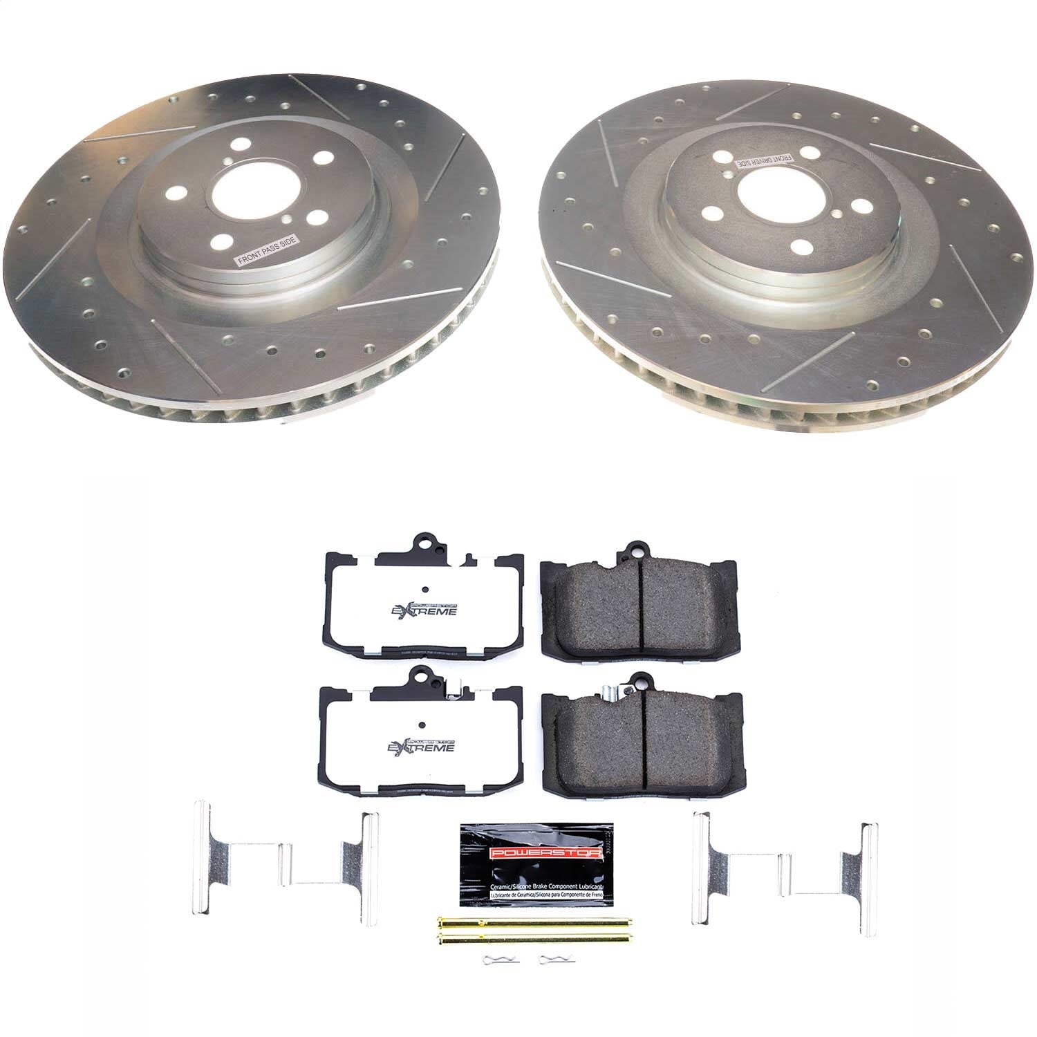 PowerStop Front Z26 Street Warrior Brake Kit | Lexus GS350 (13-19) (K8418-26)