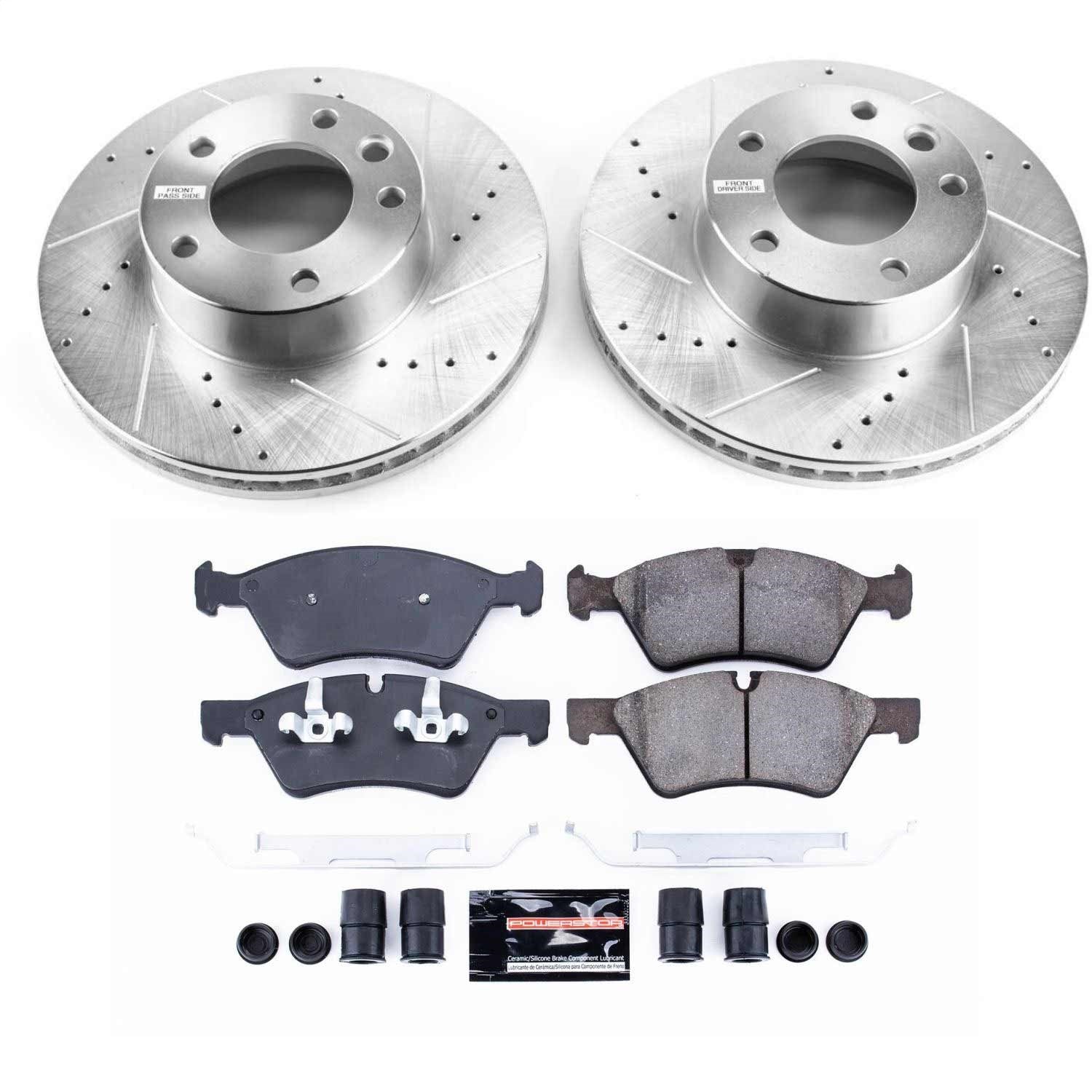 PowerStop Front Z23 Evolution Sport Brake Kit | Mercedes-Benz G55 AMG (05-10) (K8420)