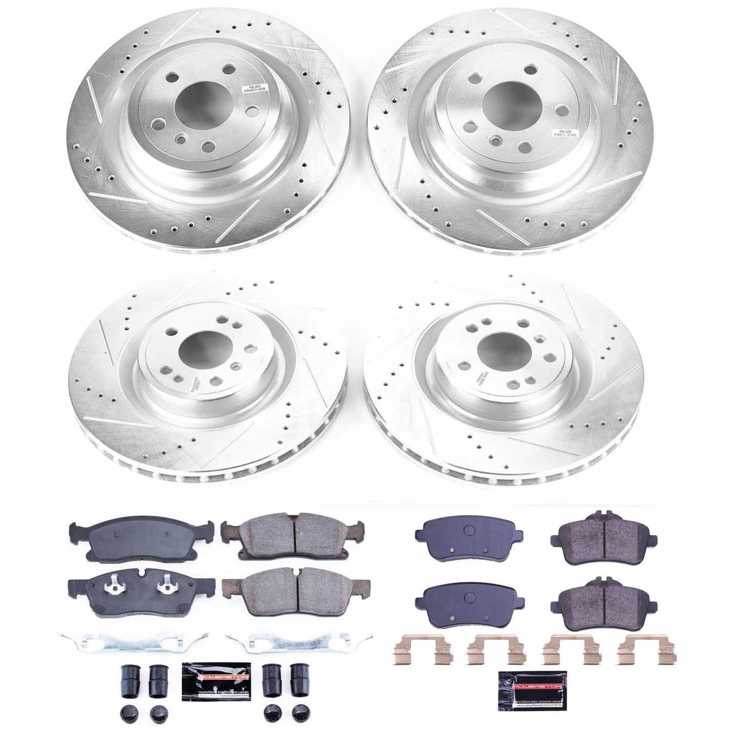 PowerStop Front & Rear Z23 Evolution Sport Brake Kit | Mercedes-Benz ML400 (15) (K8435)