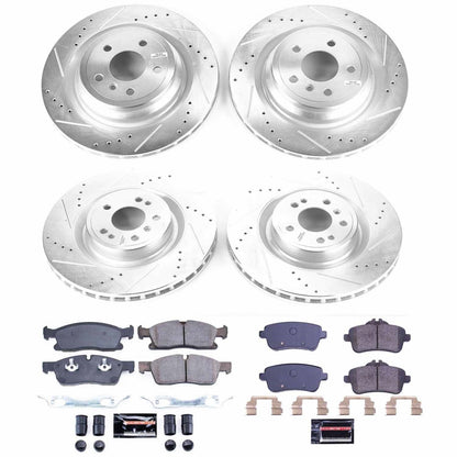 PowerStop Front & Rear Z23 Evolution Sport Brake Kit | Mercedes-Benz ML400 (15) (K8435)