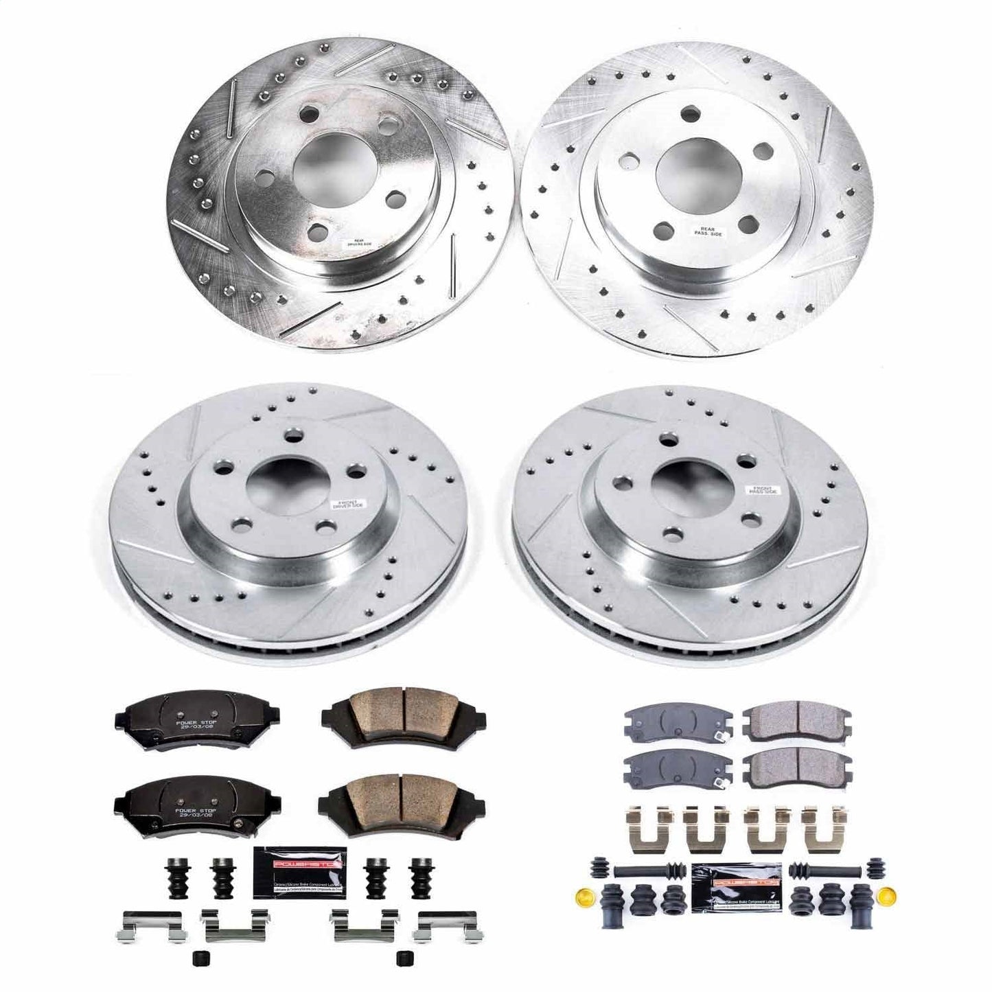 PowerStop Front & Rear Z23 Evolution Sport Brake Kit | Cadillac DeVille (05) (K8438)