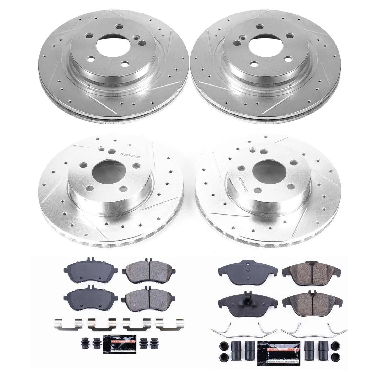 PowerStop Front & Rear Z23 Evolution Sport Brake Kit | Mercedes-Benz C250 (12-16) (K8439)