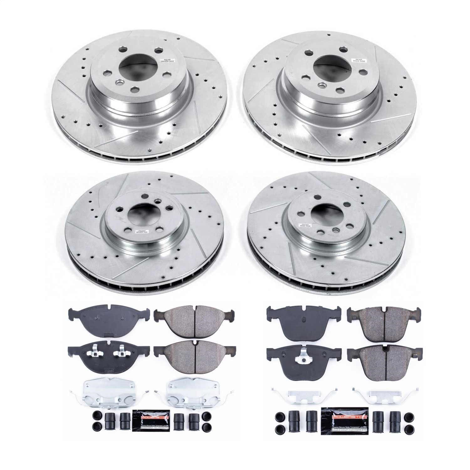 PowerStop Front and Rear Z23 Evolution Brake Kit | BMW X6 (19) (K8442)