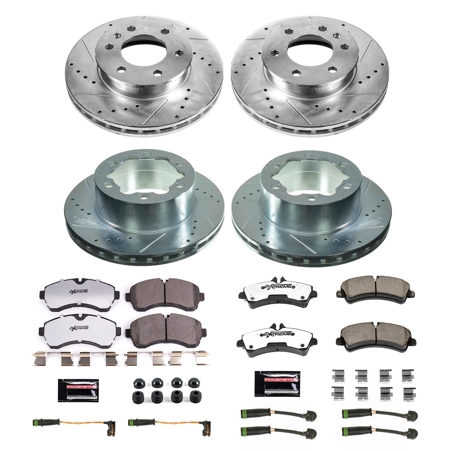 PowerStop Front and Rear Z36 Truck & Tow Brake Kit | Freightliner Sprinter 3500 (2007–2009) (K8447-36)