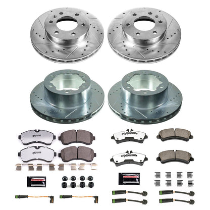 PowerStop Front and Rear Z36 Truck & Tow Brake Kit | Freightliner Sprinter 3500 (2007–2009) (K8447-36)