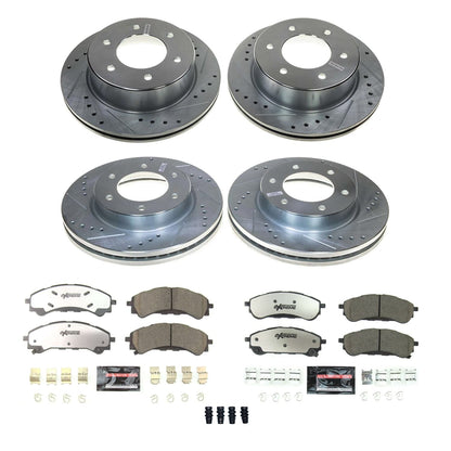 PowerStop Front and Rear Z36 Truck & Tow Brake Kit | Ford Ranger (19-22) (K8448-36)