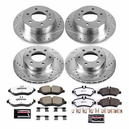 PowerStop Front & Rear Z36 Truck & Tow Brake Kit | Freightliner Sprinter 2500 (07-08) (K8449-36)