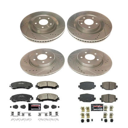 PowerStop Front & Rear Z23 Evolution Sport Brake Kit | Infiniti QX50 (19) (K8451)
