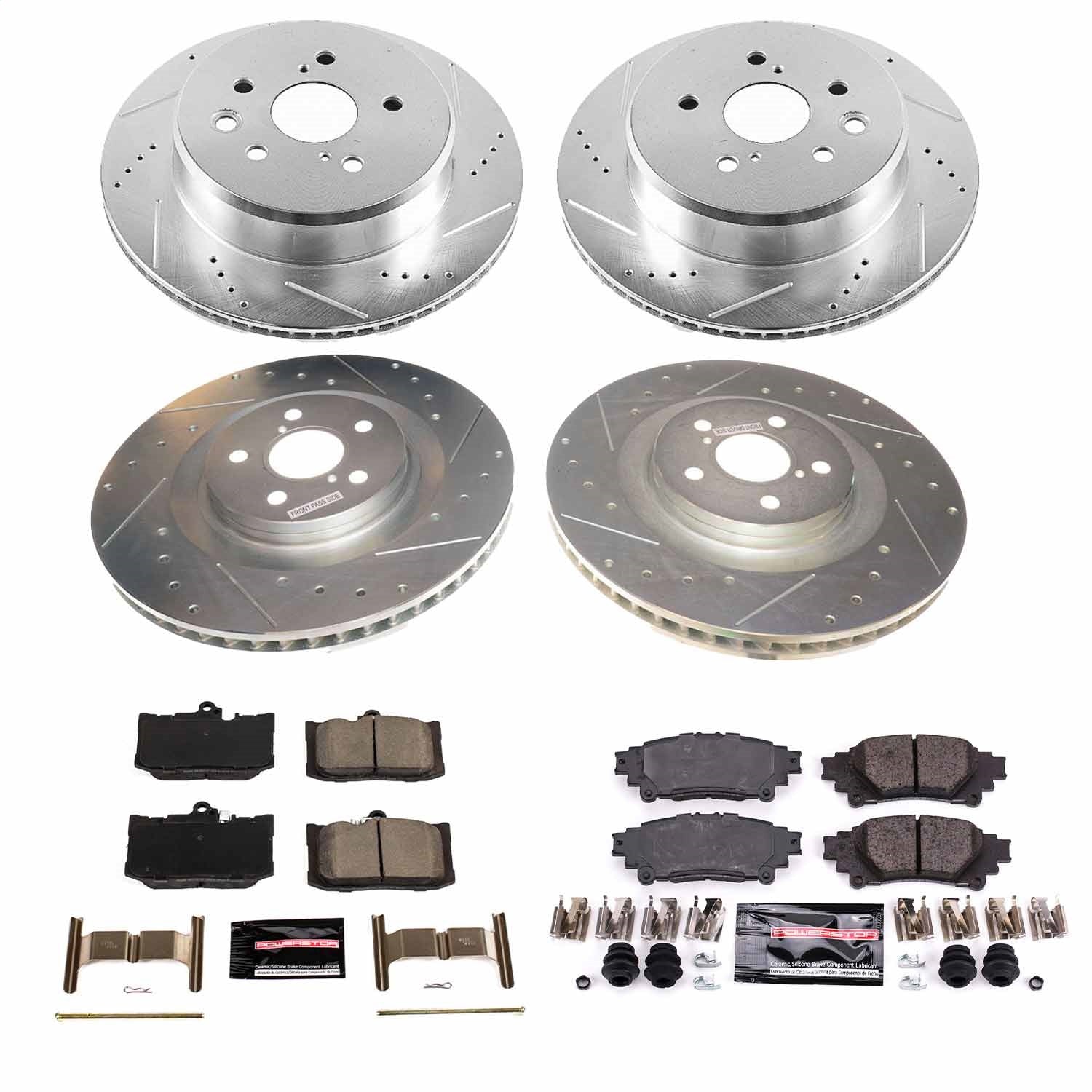 PowerStop Front & Rear Z23 Evolution Sport Brake Kit | Lexus GS350 (13-19) (K8453)