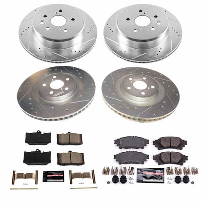 PowerStop Front & Rear Z23 Evolution Sport Brake Kit | Lexus GS350 (13-19) (K8453)