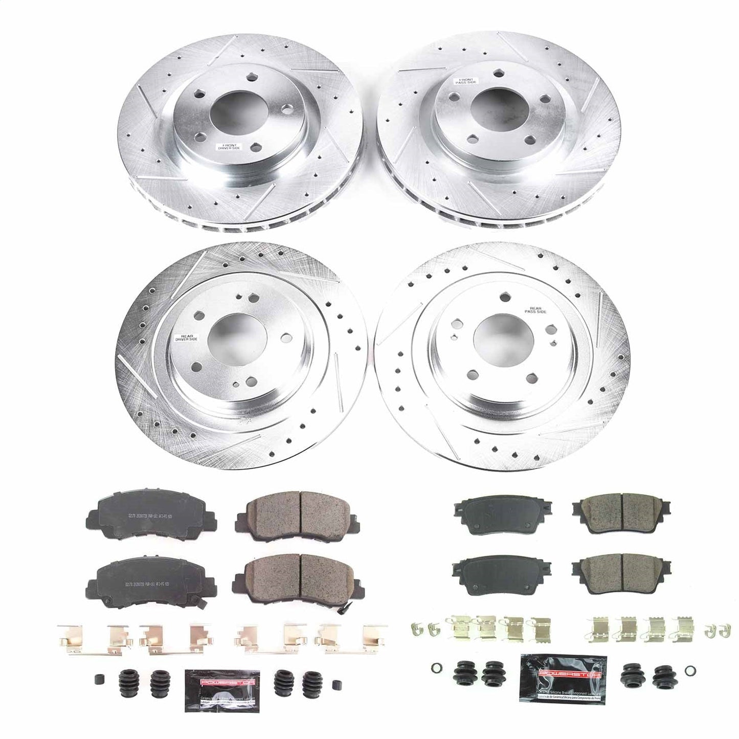 PowerStop Front & Rear Z23 Evolution Sport Brake Kit | Mitsubishi Eclipse Cross (18) (K8460)