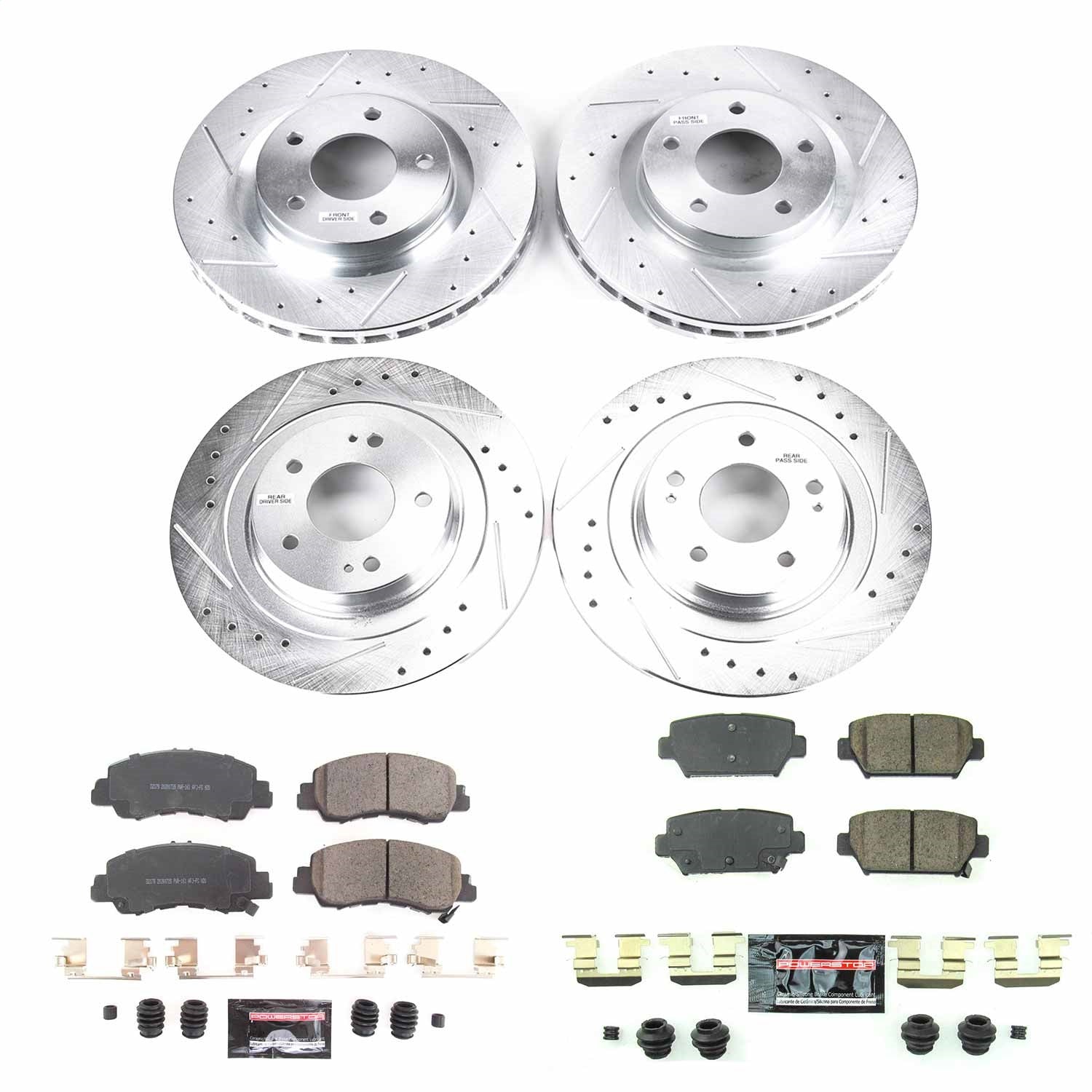 PowerStop Front & Rear Z23 Evolution Sport Brake Kit | Mitsubishi Eclipse Cross (18) (K8461)