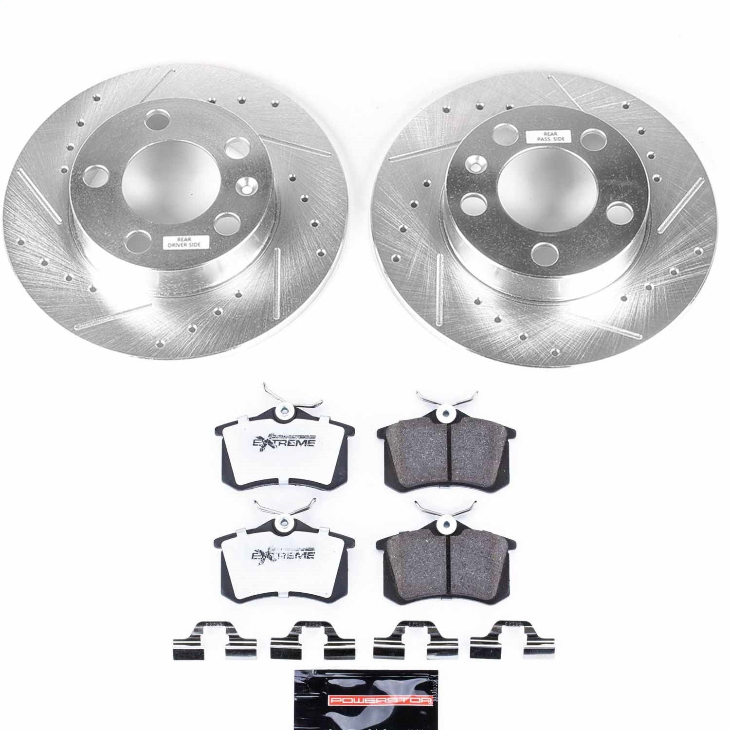 PowerStop Rear Z26 Street Warrior Brake Kit | Volkswagen Beetle (98-10) (K847-26)