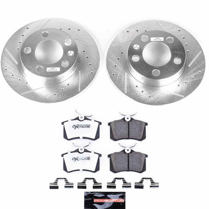 PowerStop Rear Z26 Street Warrior Brake Kit | Volkswagen Beetle (98-10) (K847-26)