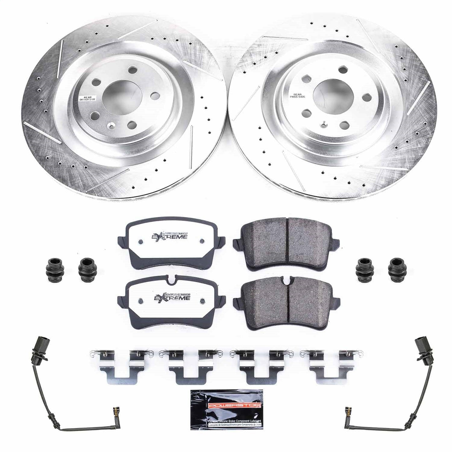 PowerStop Rear Z26 Street Warrior Brake Kit | Audi S8 (2018) (K8486-26)
