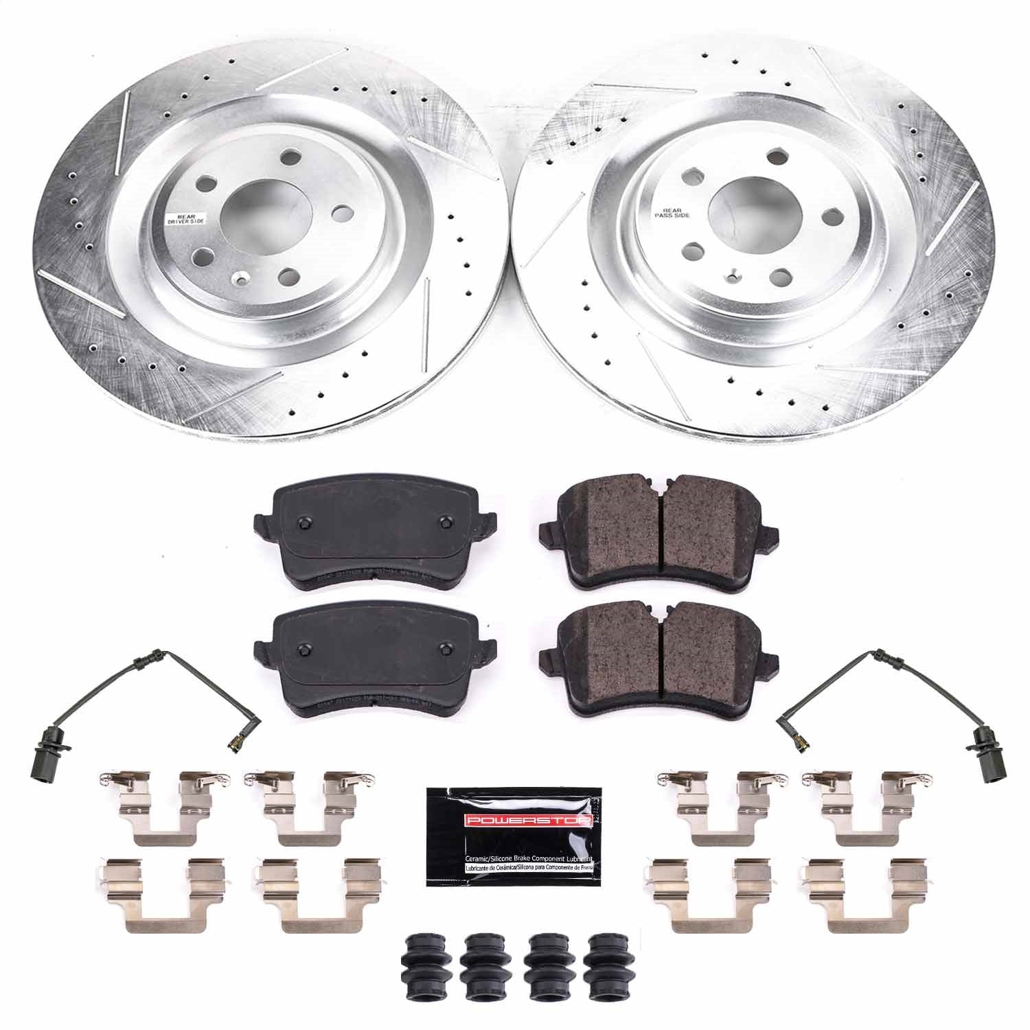 PowerStop Rear Z23 Evolution Sport Brake Kit | Audi S8 (2018) (K8486)