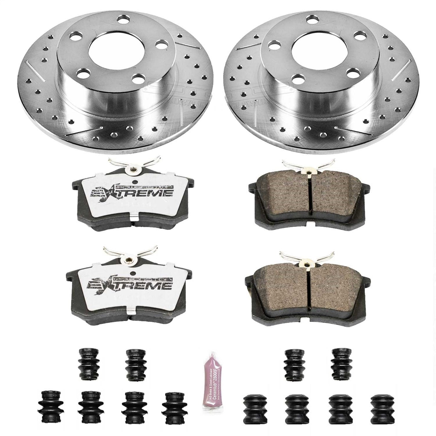 PowerStop Rear Z26 Street Warrior Brake Kit | Audi A6 Quattro (1998–2001) (K849-26)