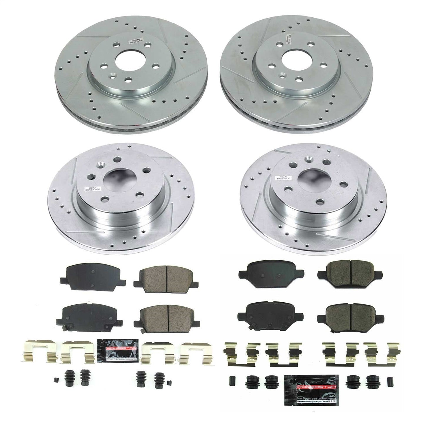 PowerStop Front & Rear Z23 Evolution Sport Brake Kit | Buick Encore (2018–2020) (K8505)