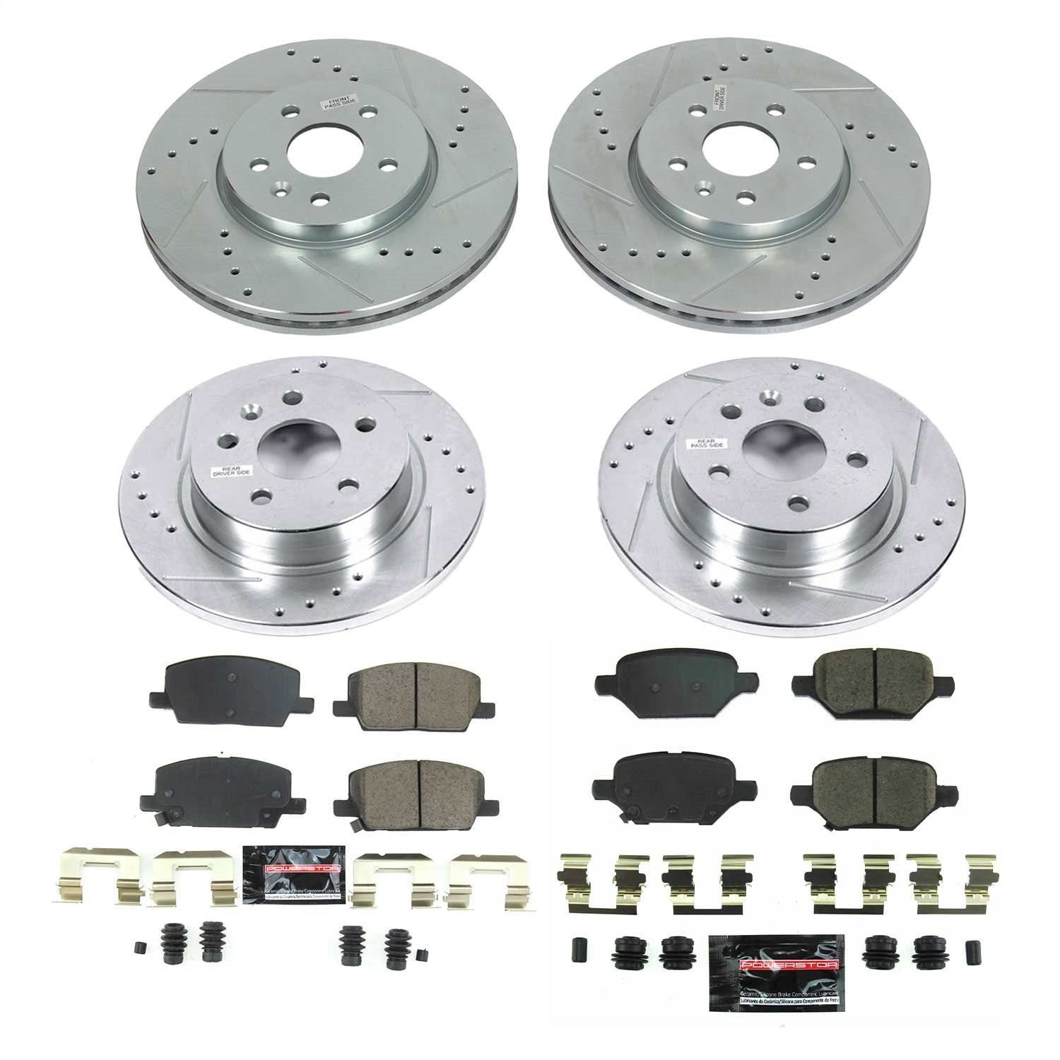 PowerStop Front & Rear Z23 Evolution Sport Brake Kit | Buick Encore (2018–2020) (K8505)