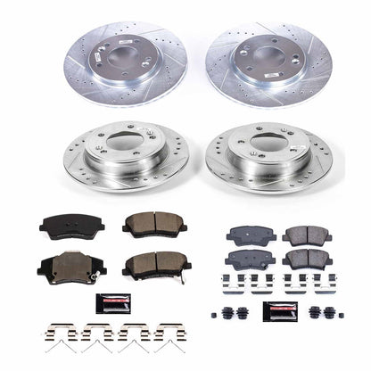 PowerStop Front & Rear Z23 Evolution Sport Brake Kit | Hyundai Elantra GT (2018–2020) (K8508)