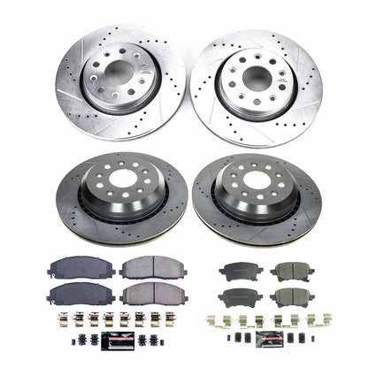 PowerStop Front & Rear Z23 Evolution Brake Kit | Jeep Wrangler (2021) (K8509)