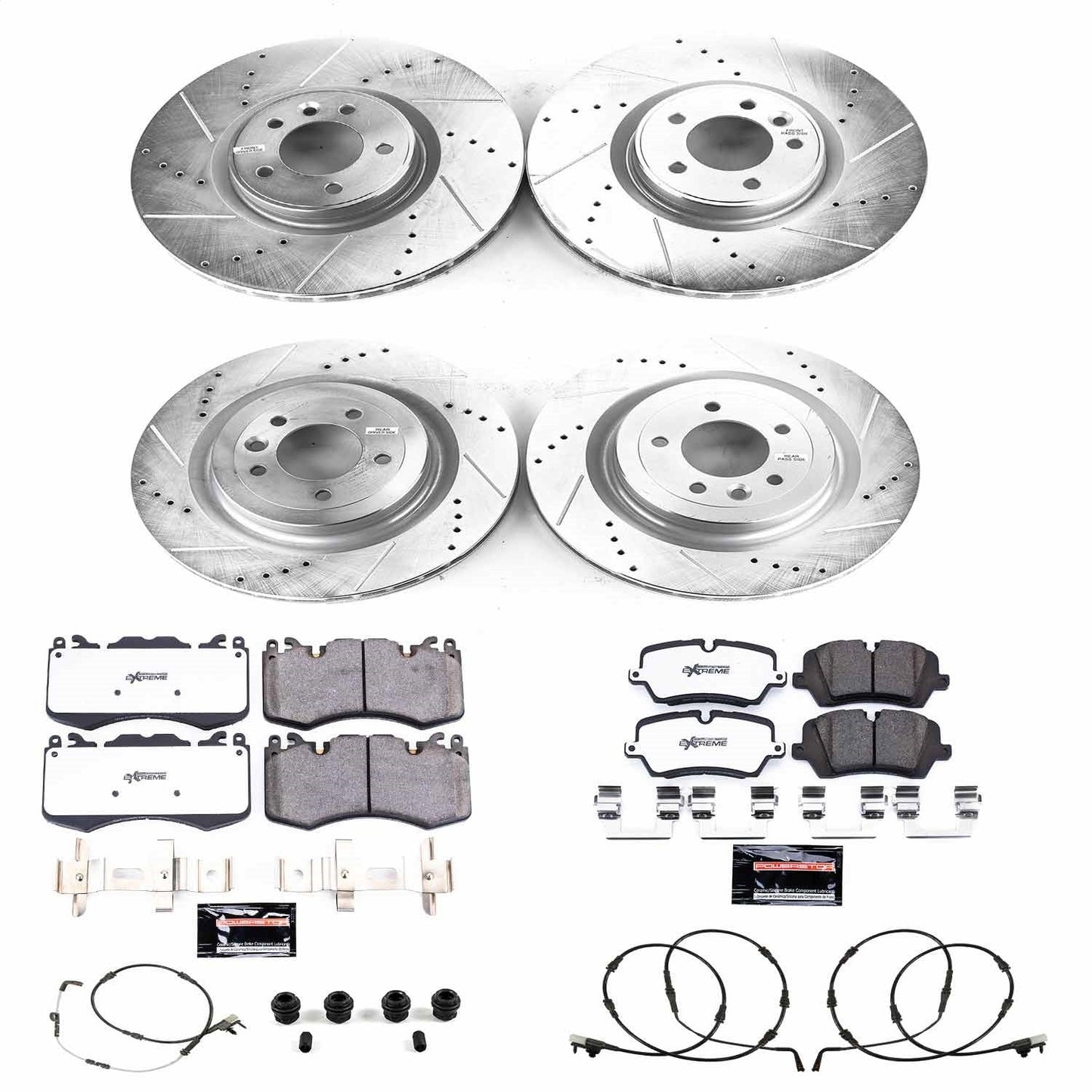 PowerStop Front and Rear Z36 Truck & Tow Brake Kit | Land Rover Discovery (2021–2025) (K8513-36)
