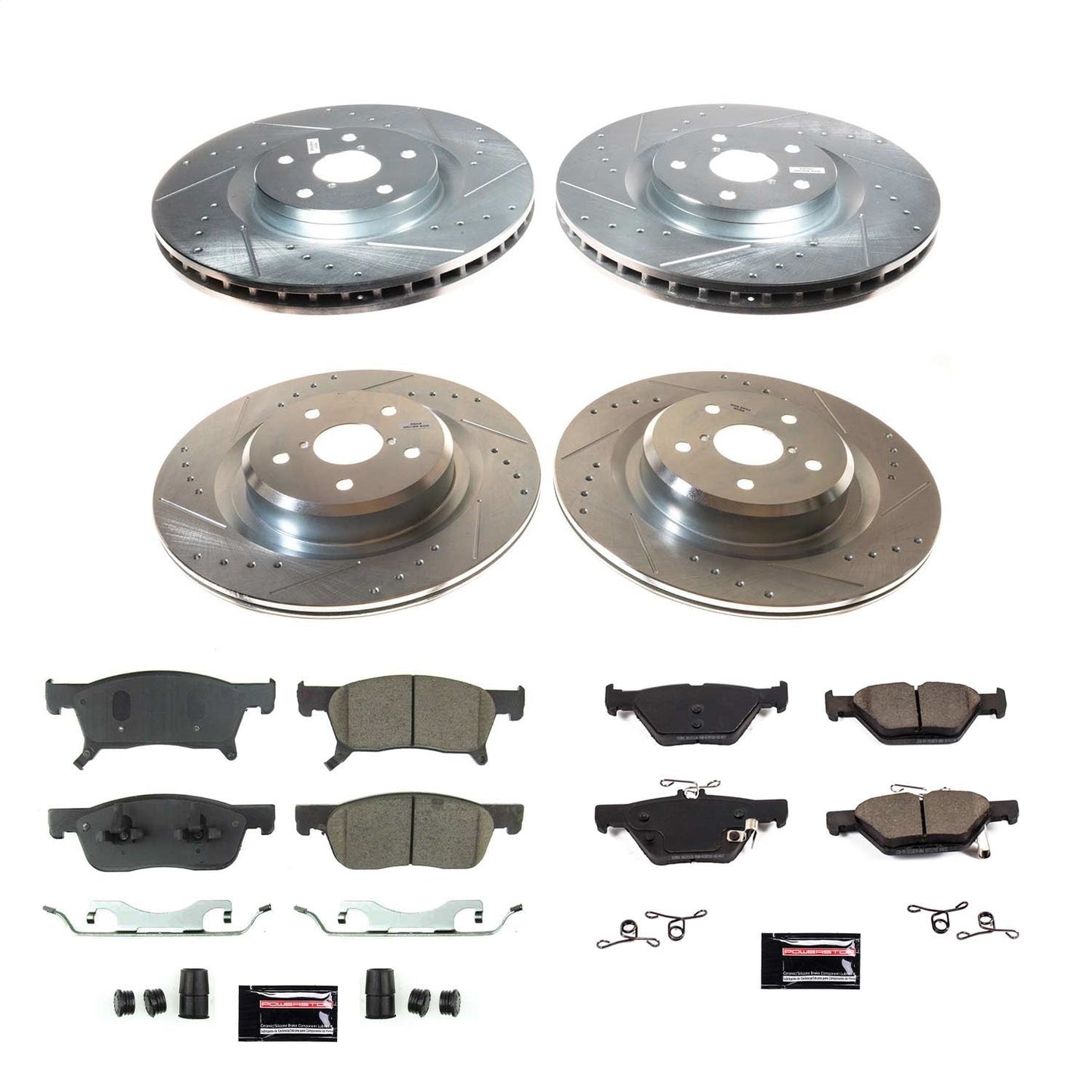 PowerStop Front & Rear Z23 Evolution Brake Kit | Subaru Ascent (2019–2020) (K8518)