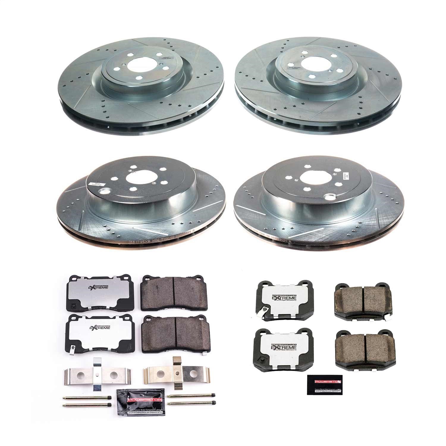 PowerStop Front and Rear Z26 Street Brake Kit | Subaru BRZ (2017–2020) (K8519-26)