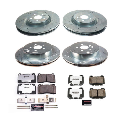 PowerStop Front and Rear Z26 Street Brake Kit | Subaru BRZ (2017–2020) (K8519-26)
