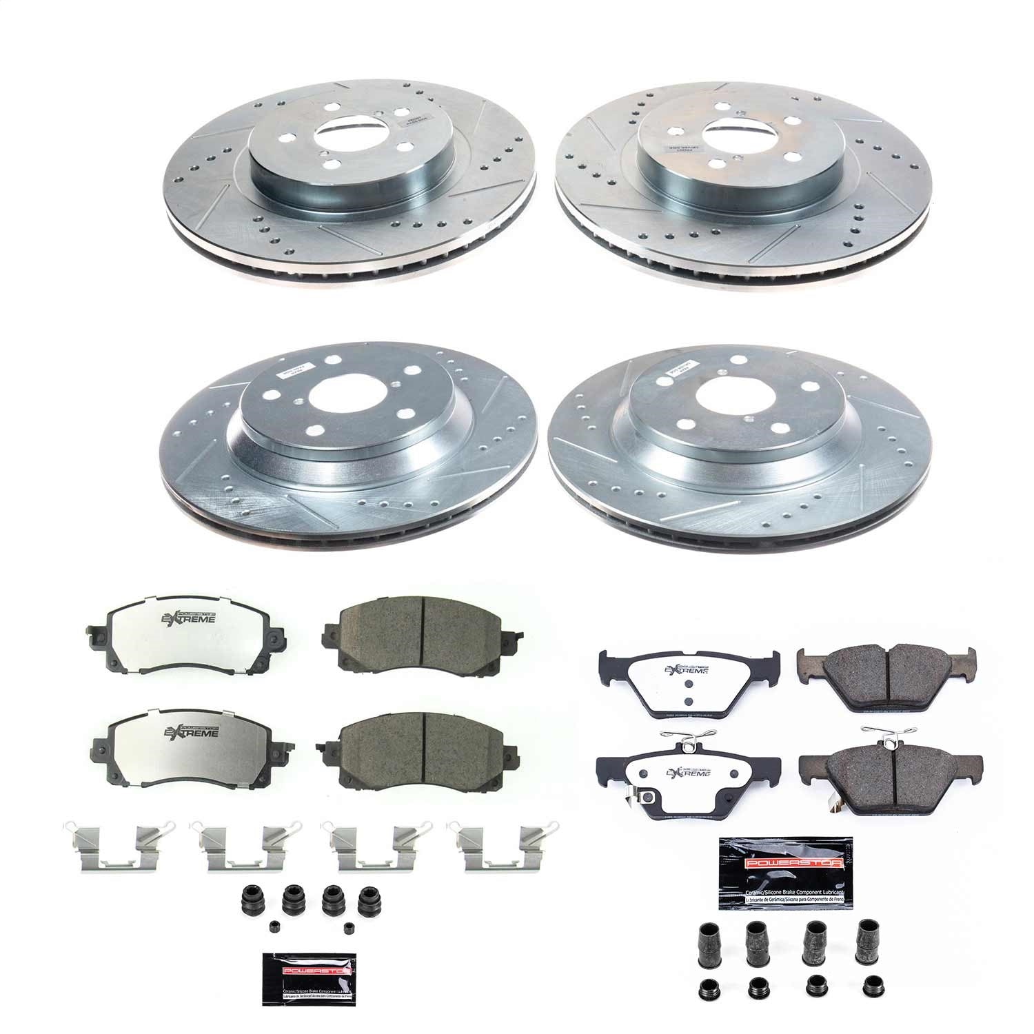 PowerStop Front & Rear Z26 Street Warrior Brake Kit | Subaru Forester (2019–2021) (K8520-26)