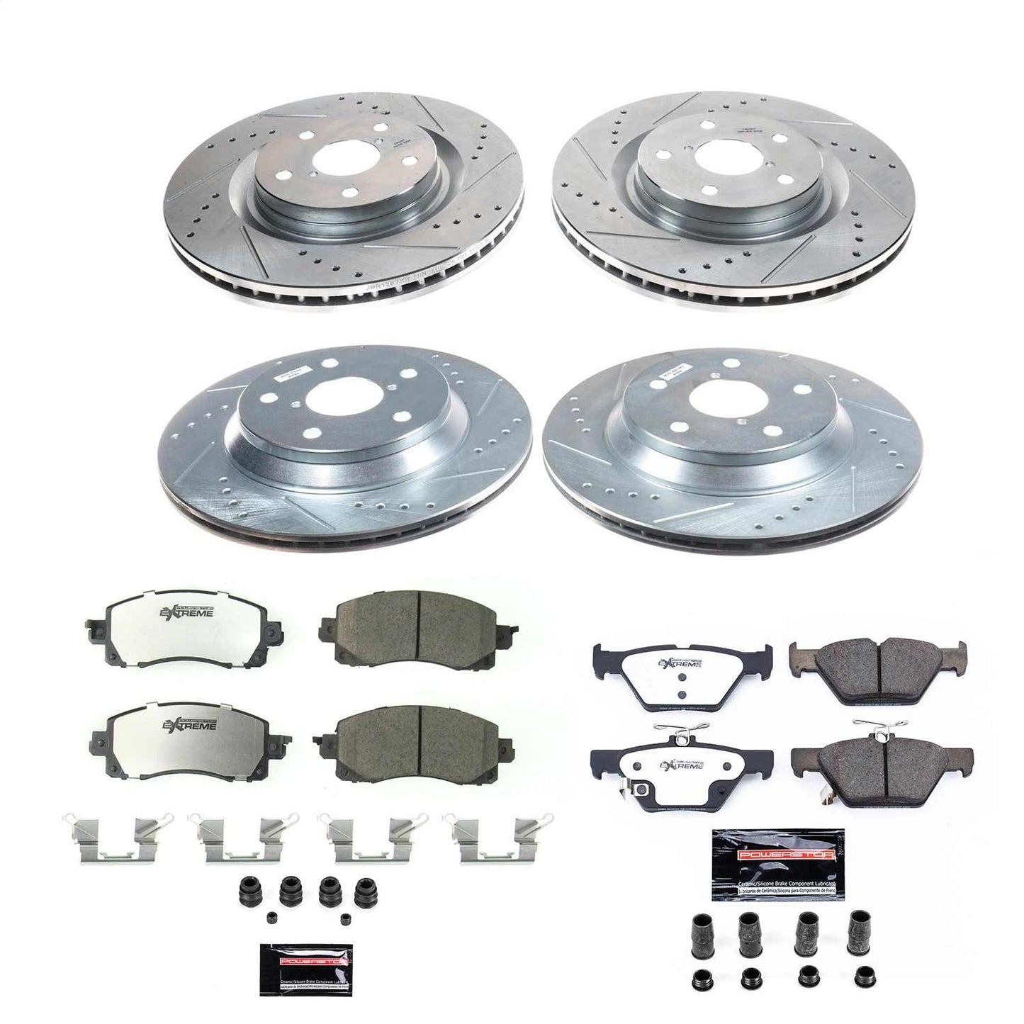 PowerStop Front & Rear Z26 Street Warrior Brake Kit | Subaru Forester (2019–2021) (K8521-26)