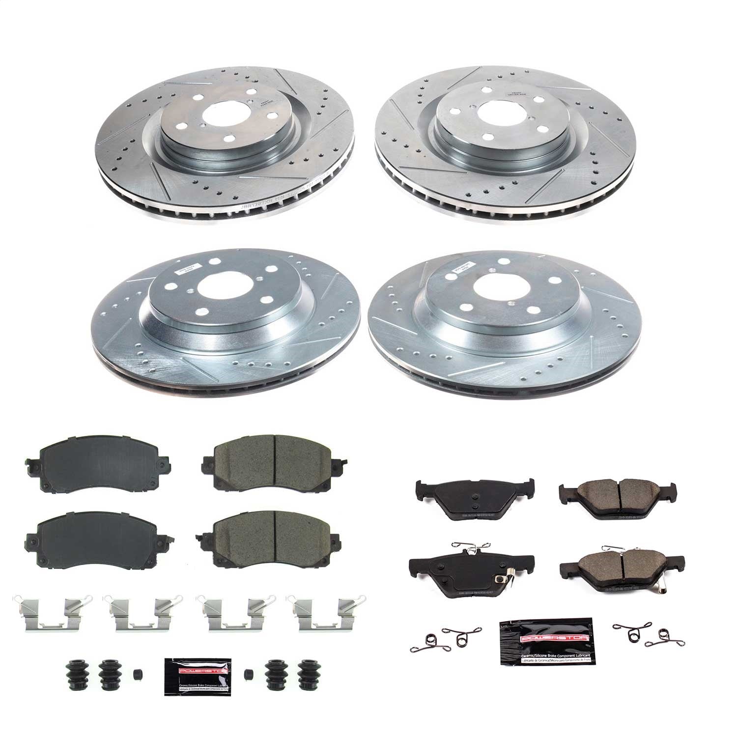PowerStop Front & Rear Z23 Evolution Sport Brake Kit | Subaru Forester (2019–2021) (K8521)