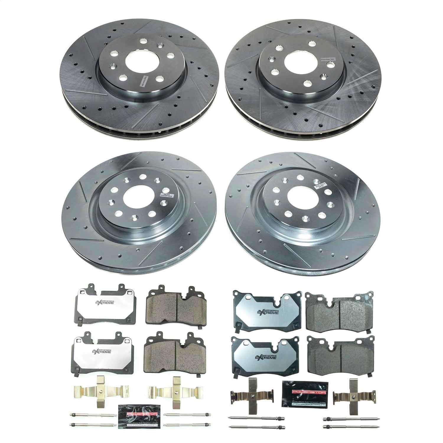 PowerStop Front and Rear Z26 Street Brake Kit | Chevrolet Corvette 2020–2022 (K8527-26)