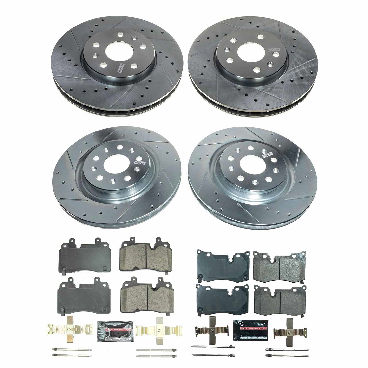 PowerStop Front and Rear Z23 Evolution Brake Kit | Chevrolet Corvette 2020–2022 (K8527)