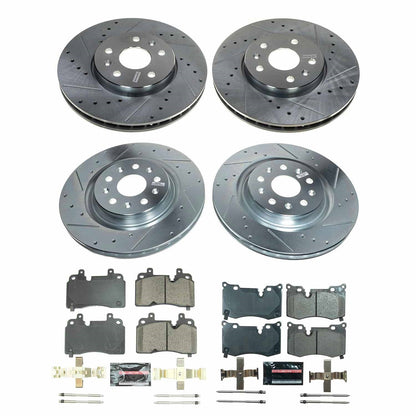 PowerStop Front and Rear Z23 Evolution Brake Kit | Chevrolet Corvette 2020–2022 (K8527)