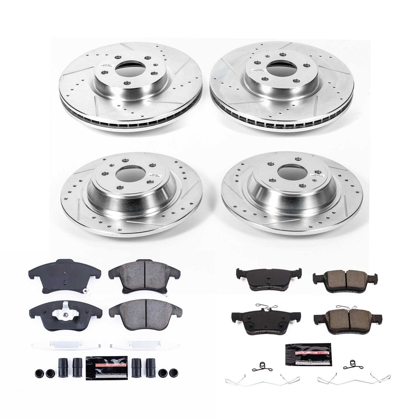 PowerStop Front & Rear Z23 Evolution Sport Brake Kit | Ford Fusion (2020) (K8532)