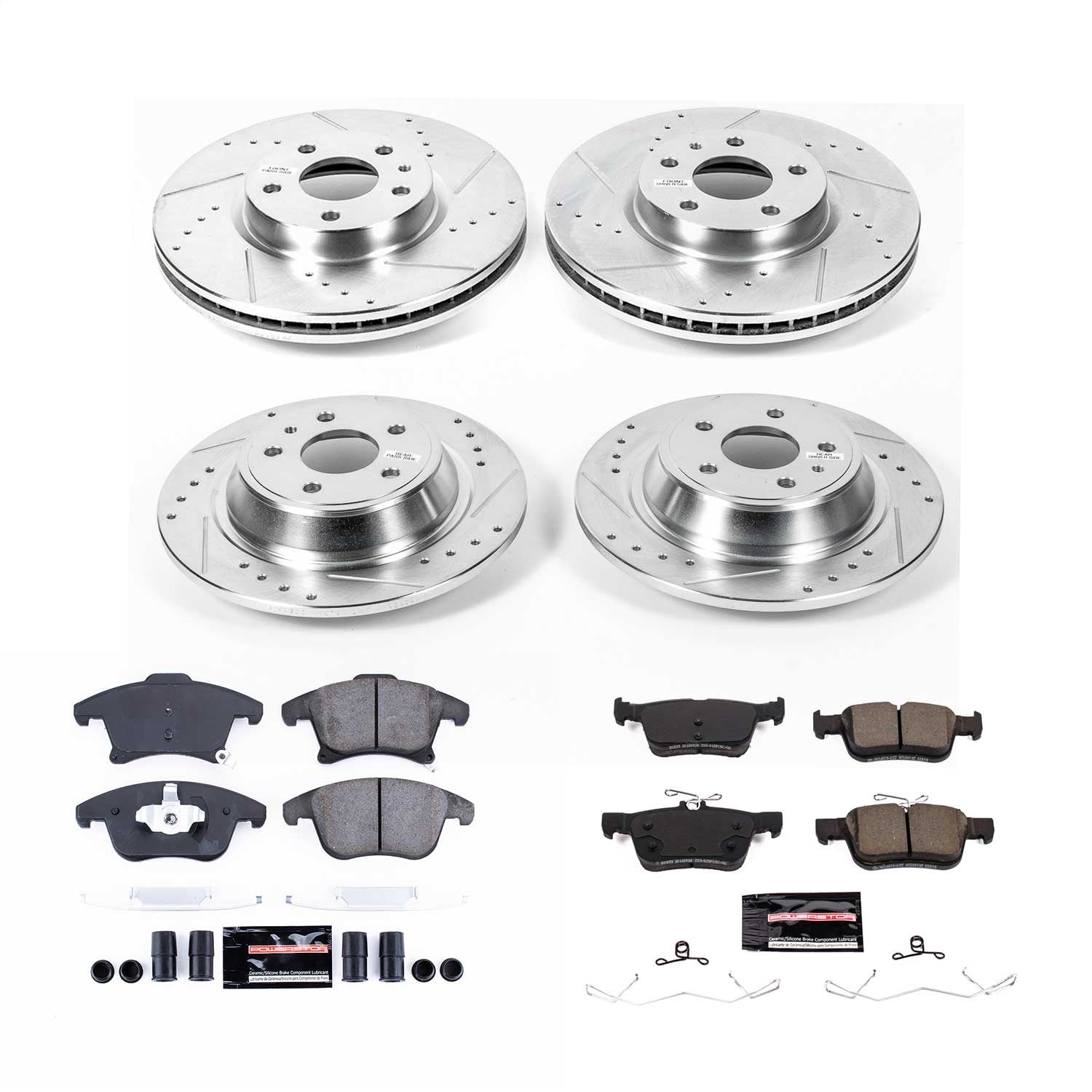 PowerStop Front & Rear Z23 Evolution Sport Brake Kit | Ford Fusion (2020) (K8532)