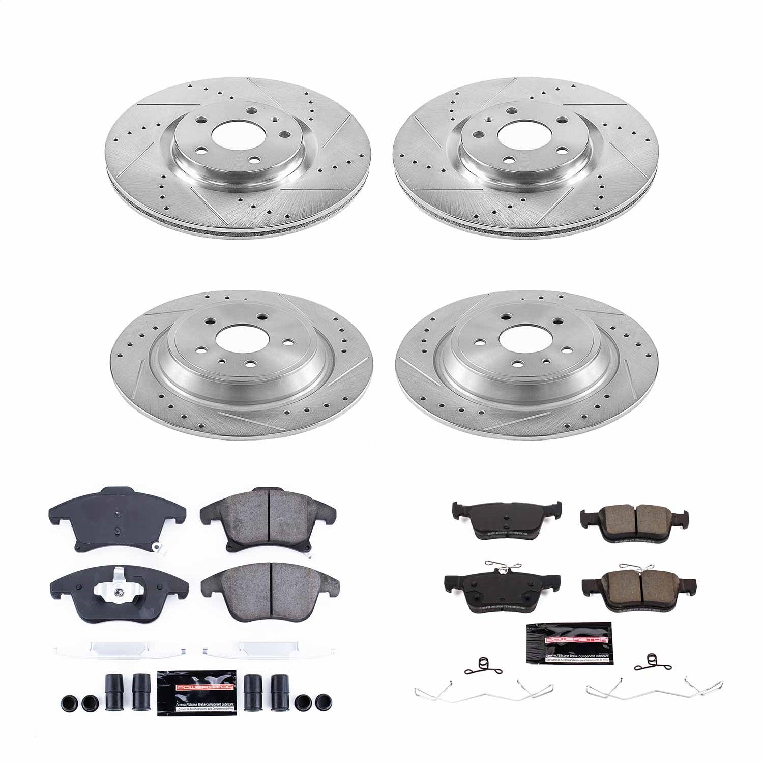 PowerStop Front & Rear Z23 Evolution Sport Brake Kit | Ford Fusion (2020) (K8534)